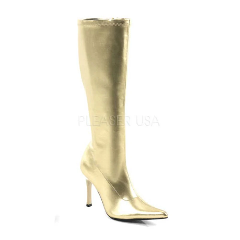 Knee High boots 3 3/4 Heel Stretch Pat Knee Boot LUST2000/G/PU LUST2000