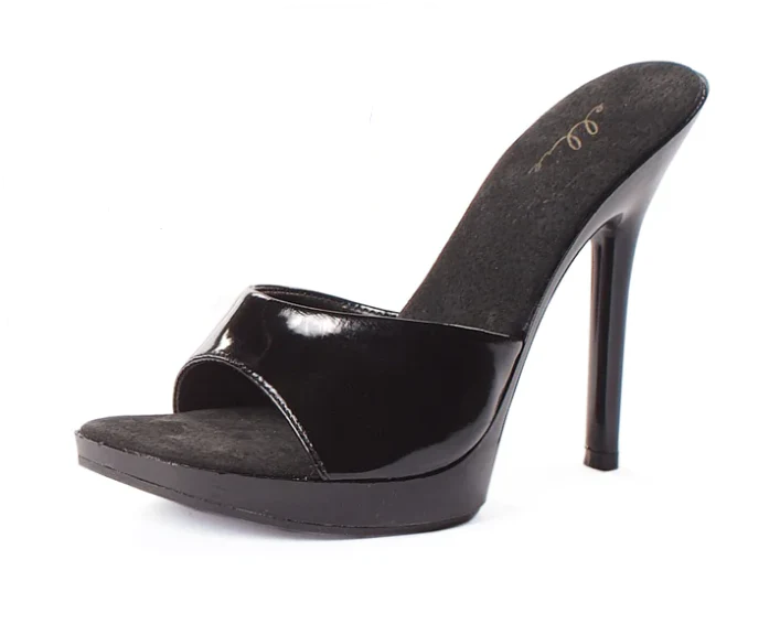 502-VANITY Ellie Black High Heel Alternative Footwear Discontinued Sale Stock