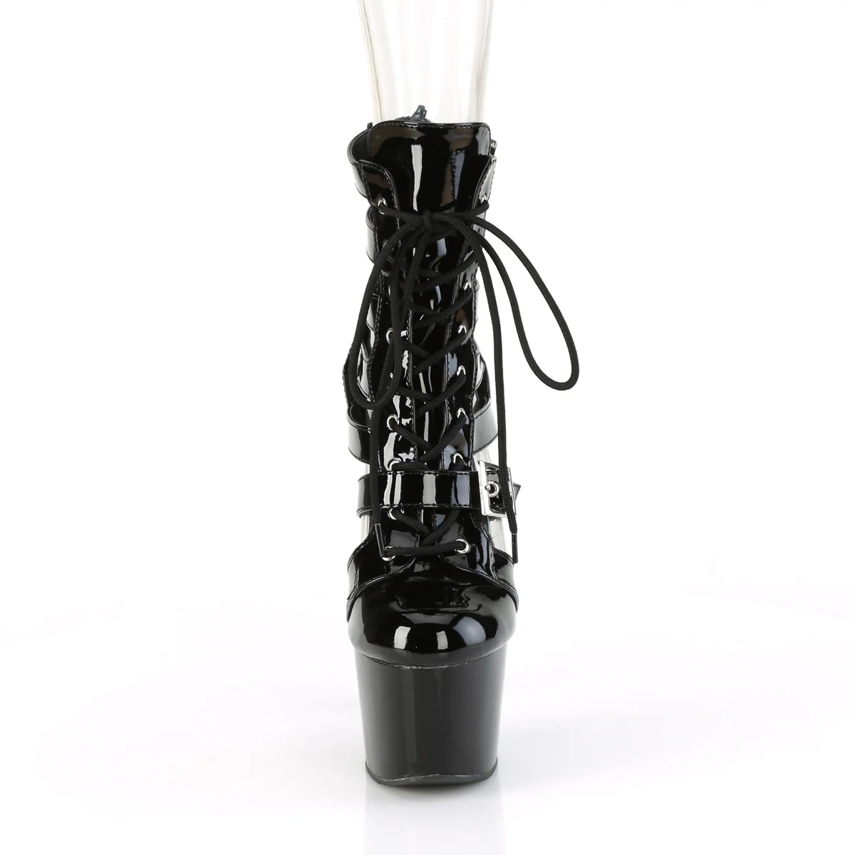 Black 7 Inch Lap Dance Ankle Boots - Pleaser ADORE-1013MST - Image 2