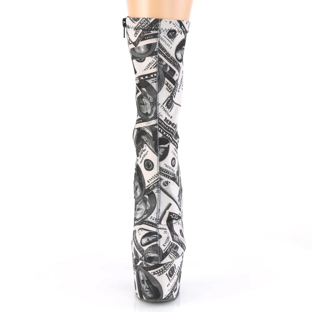 White 7 Inch Fetish Ankle Boots -  Pleaser ADORE-1002DP - Image 2