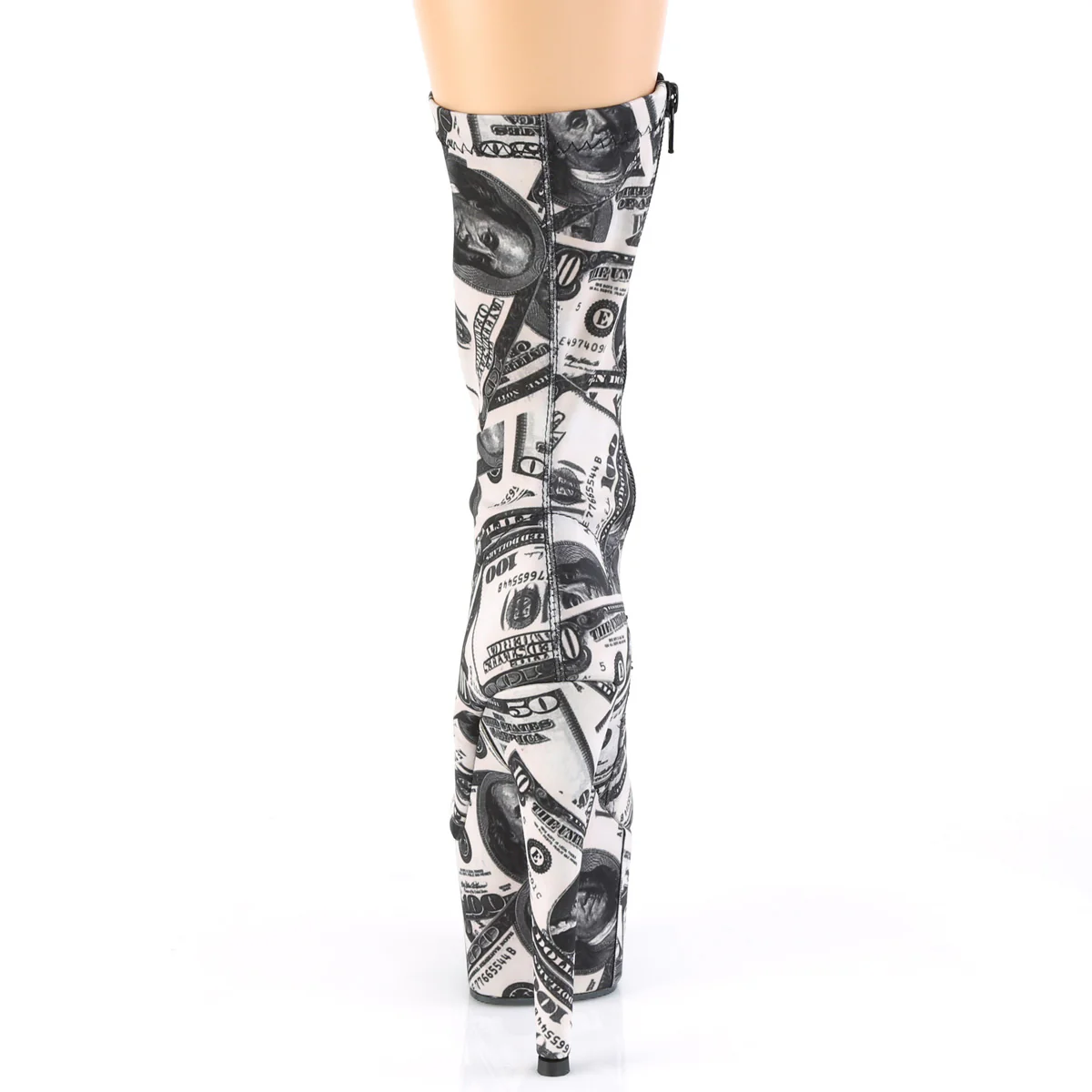 White 7 Inch Fetish Ankle Boots -  Pleaser ADORE-1002DP - Image 4