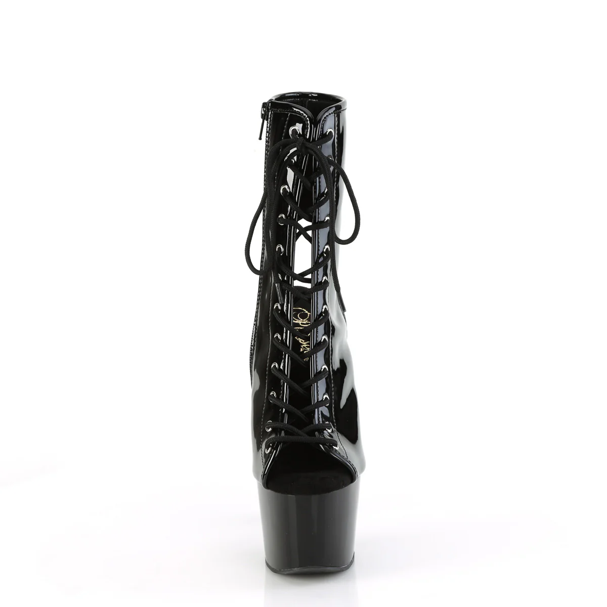 Black 7 Inch Exotic Dancing Ankle Boots - Pleaser ADORE-1016 - Image 2