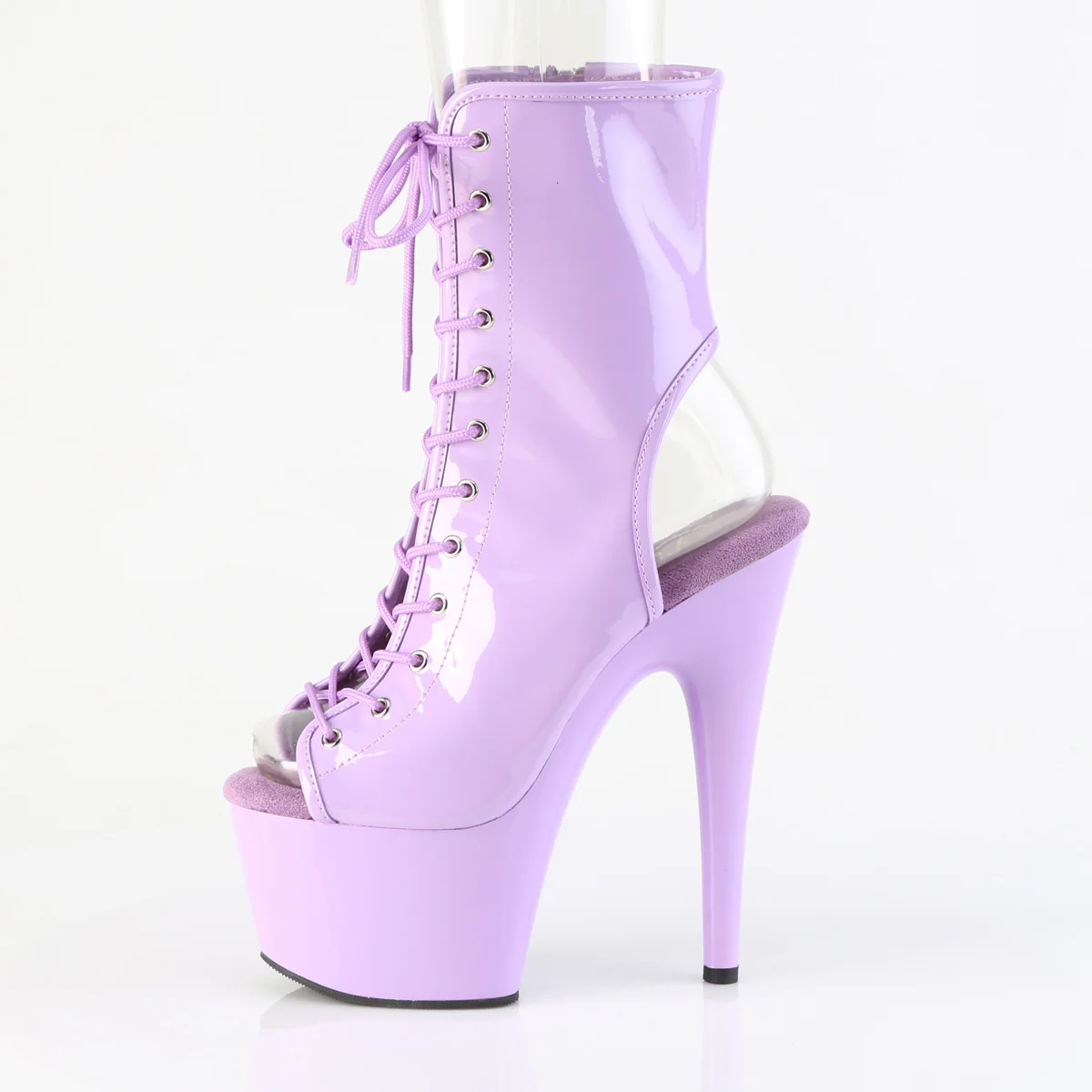 Lavender 7 Inch Exotic Dancer Ankle Boots - Pleaser ADORE-1016 - Image 3