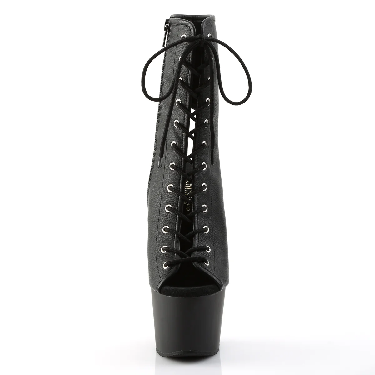 Black 7 Inch Pole Dancing Ankle Boots - Pleaser ADORE-1016 - Image 2