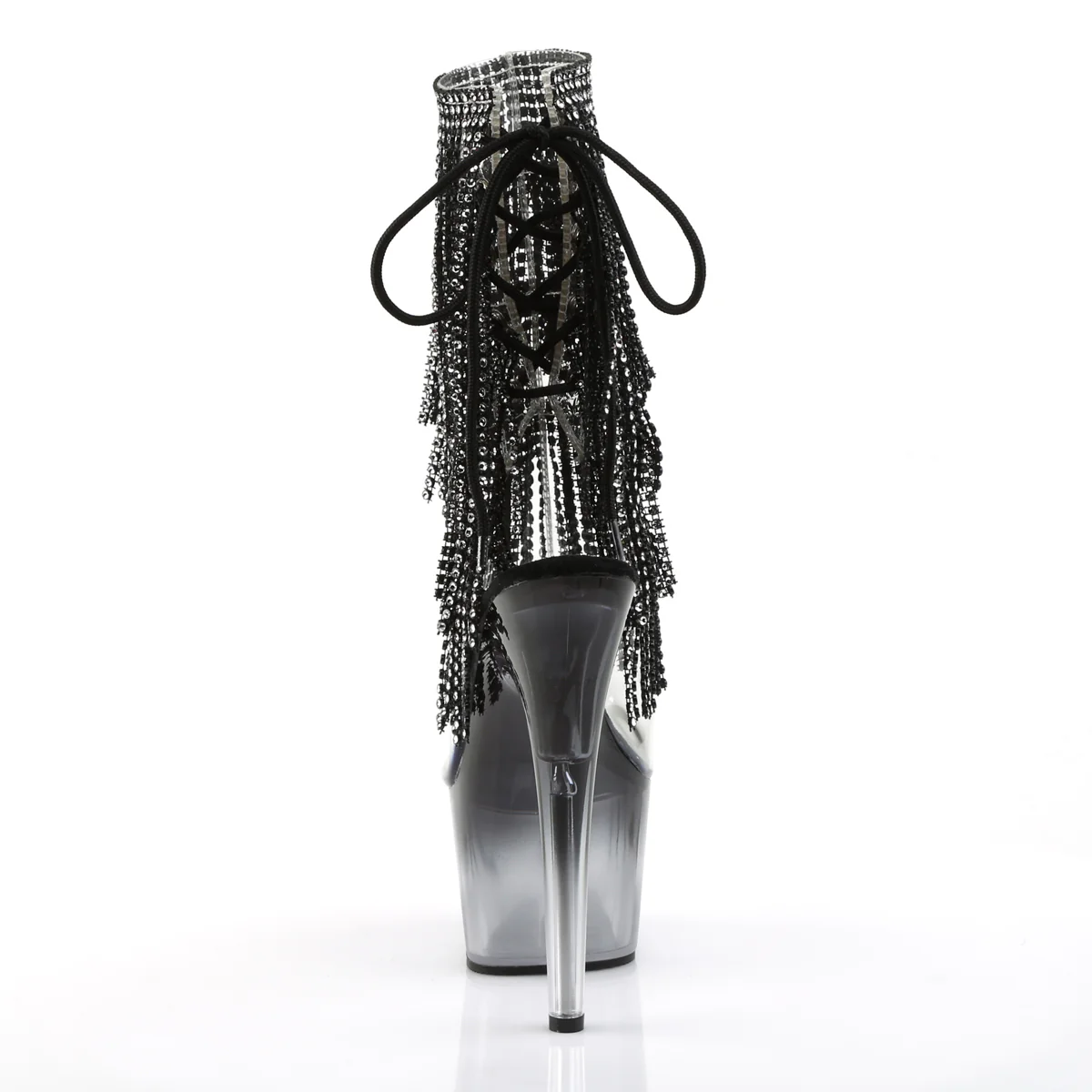 Black 7 Inch Fetish Platform Ankle Boots -  Pleaser ADORE-1017RSFT - Image 4