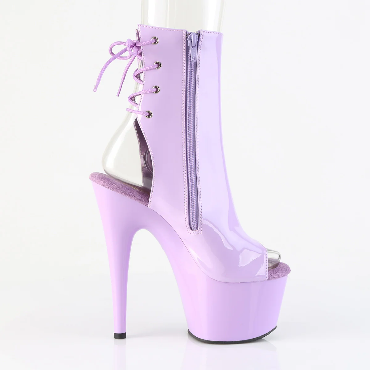 Lavender 7 Inch Pole Dance Ankle Boots -  Pleaser ADORE-1018 - Image 5