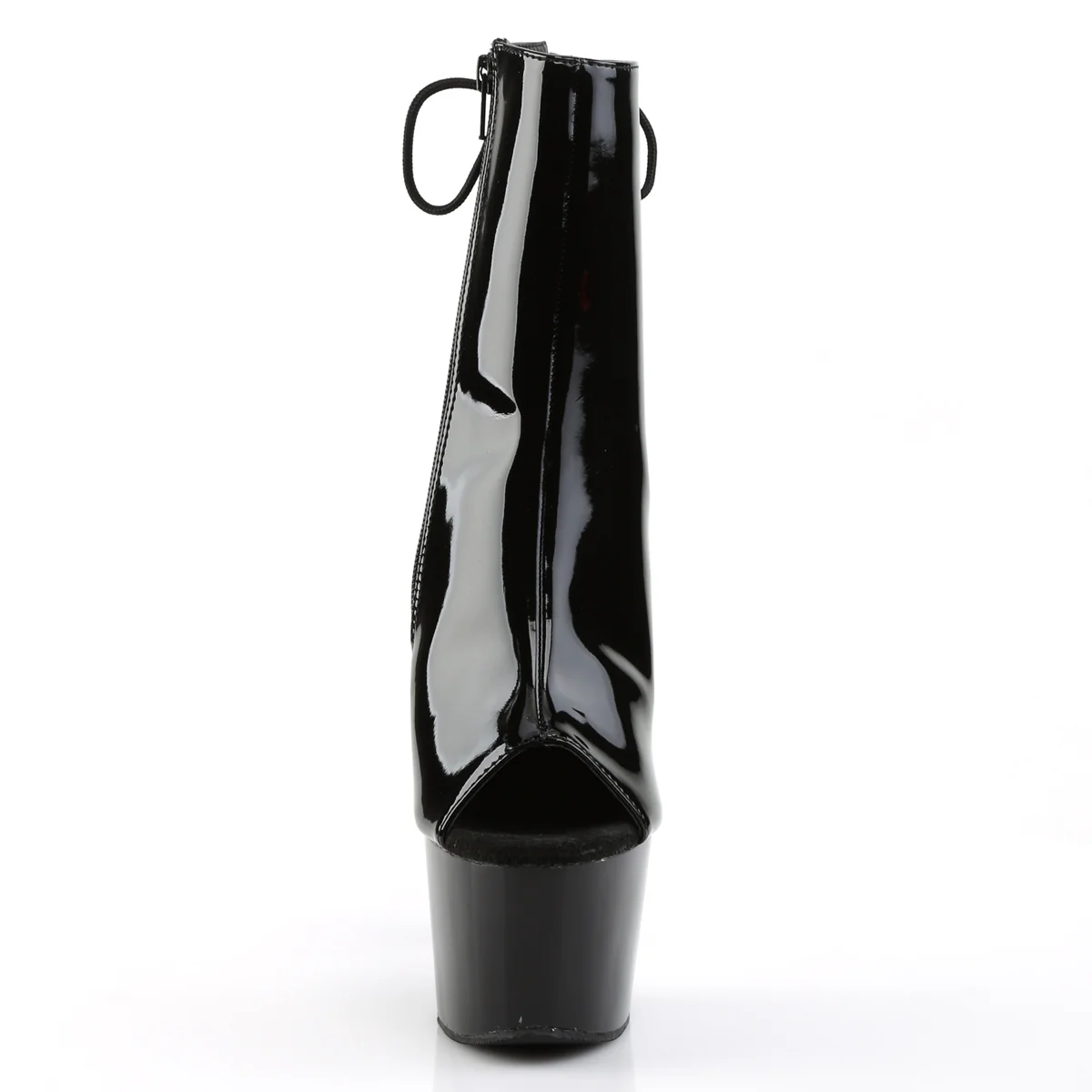 Black 7 Inch Pole Dancing Ankle Boots - Pleaser ADORE-1018 - Image 2