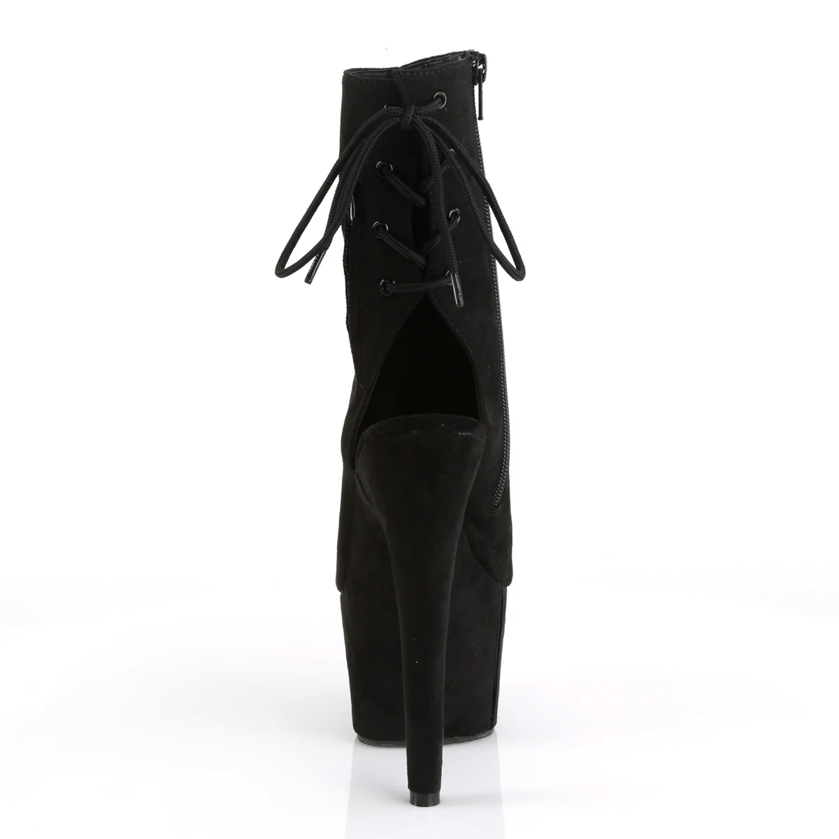 Black 7 Inch Pole Dance Ankle Boots - Pleaser ADORE-1018FS - Image 4