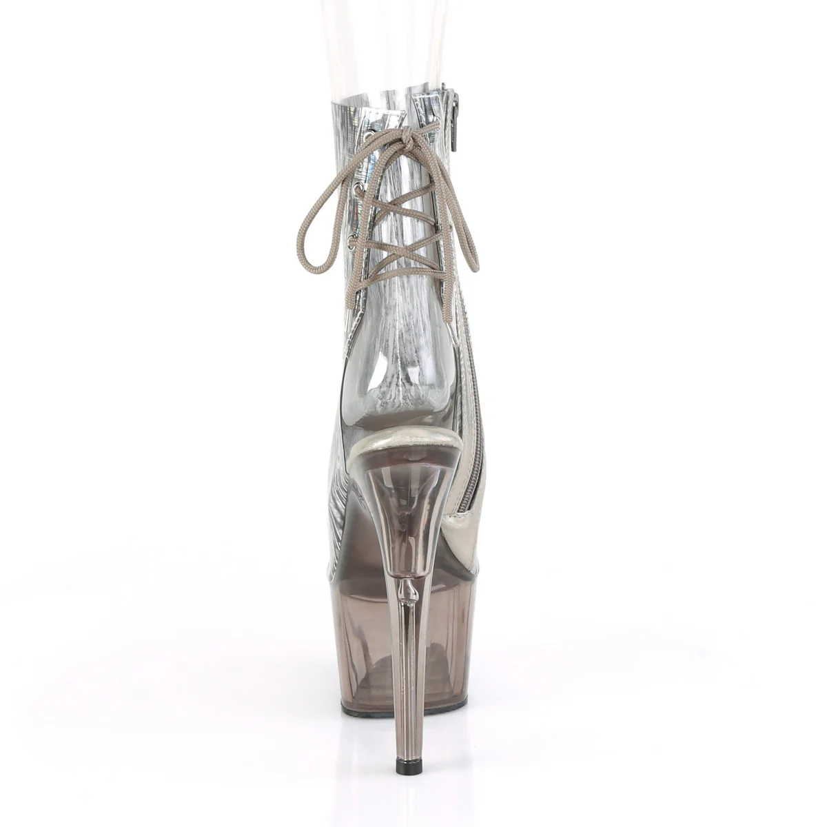 Clear 7 Inch Pole Dance Ankle Boots - Pleaser ADORE-1018HCT - Image 4