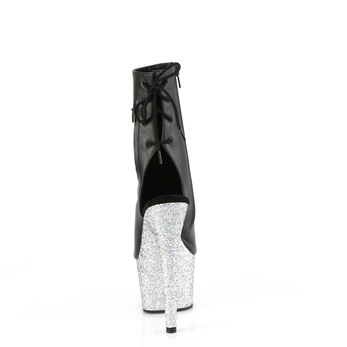 Black 7 Inch Strippers Ankle Boots - Pleaser ADORE-1018LG - Image 4
