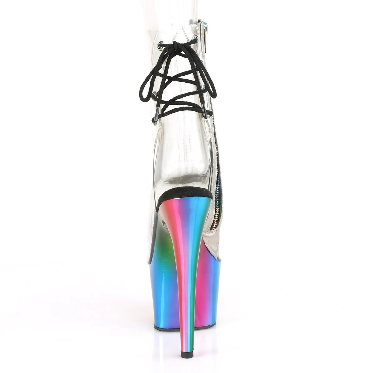 Rainbow 7 Inch Exotic Dance Ankle Boots - Pleaser ADORE-1018RC - Image 4