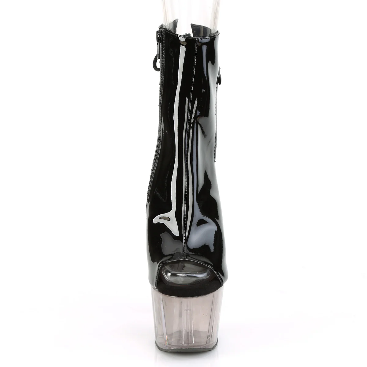 Black Smoke 7 Inch Pole Dance Ankle Boots - Pleaser ADORE-1018T - Image 2