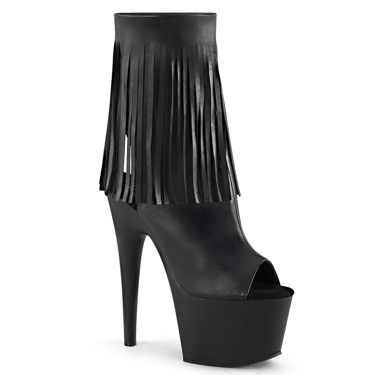 Black 7 Inch Pole Dancing Ankle Boots - Pleaser ADORE-1019