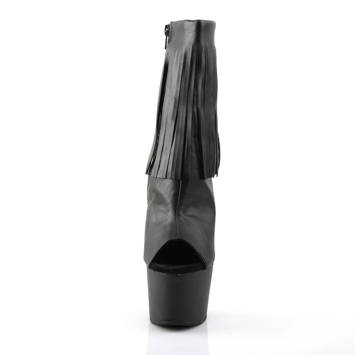 Black 7 Inch Pole Dancing Ankle Boots - Pleaser ADORE-1019 - Image 2