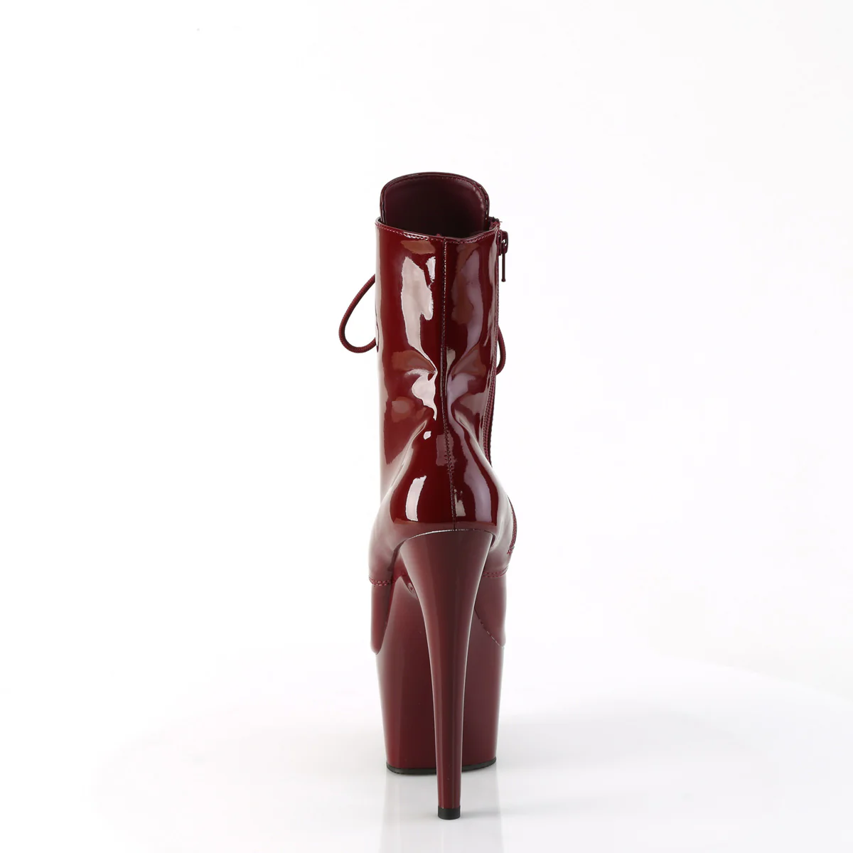 Burgundy 7 Inch Exotic Dancing Ankle Boots - Pleaser ADORE-1020 - Image 2