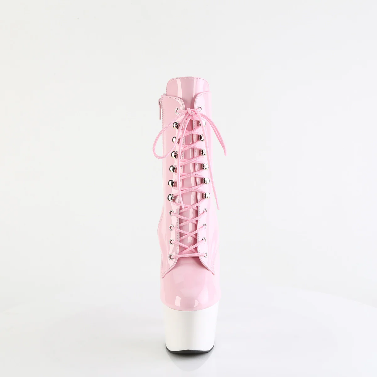 Baby Pink 7 Inch Platform Ankle Boots - Pleaser ADORE-1020 - Image 2