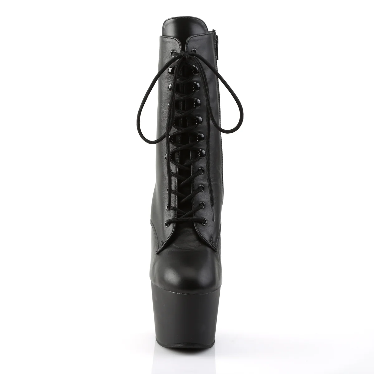 Black Leather 7 Inch Pole Dance Ankle Boots -  Pleaser ADORE-1020 - Image 2