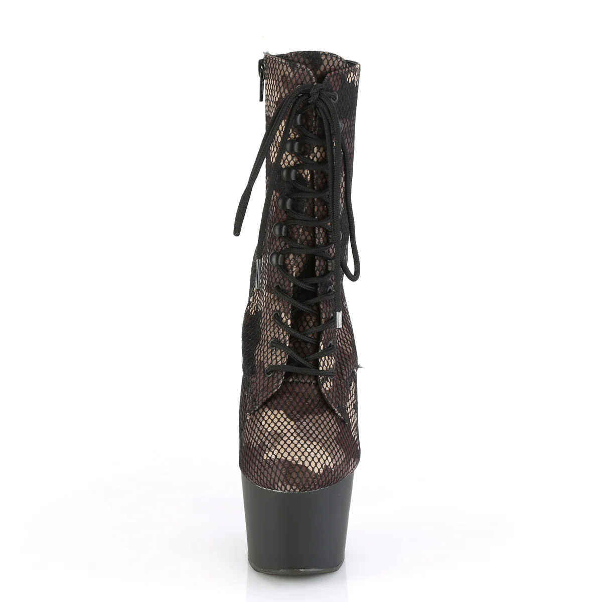 Green Camo 7 Inch Lap Dance Ankle Boots -  Pleaser ADORE-1020CM - Image 2