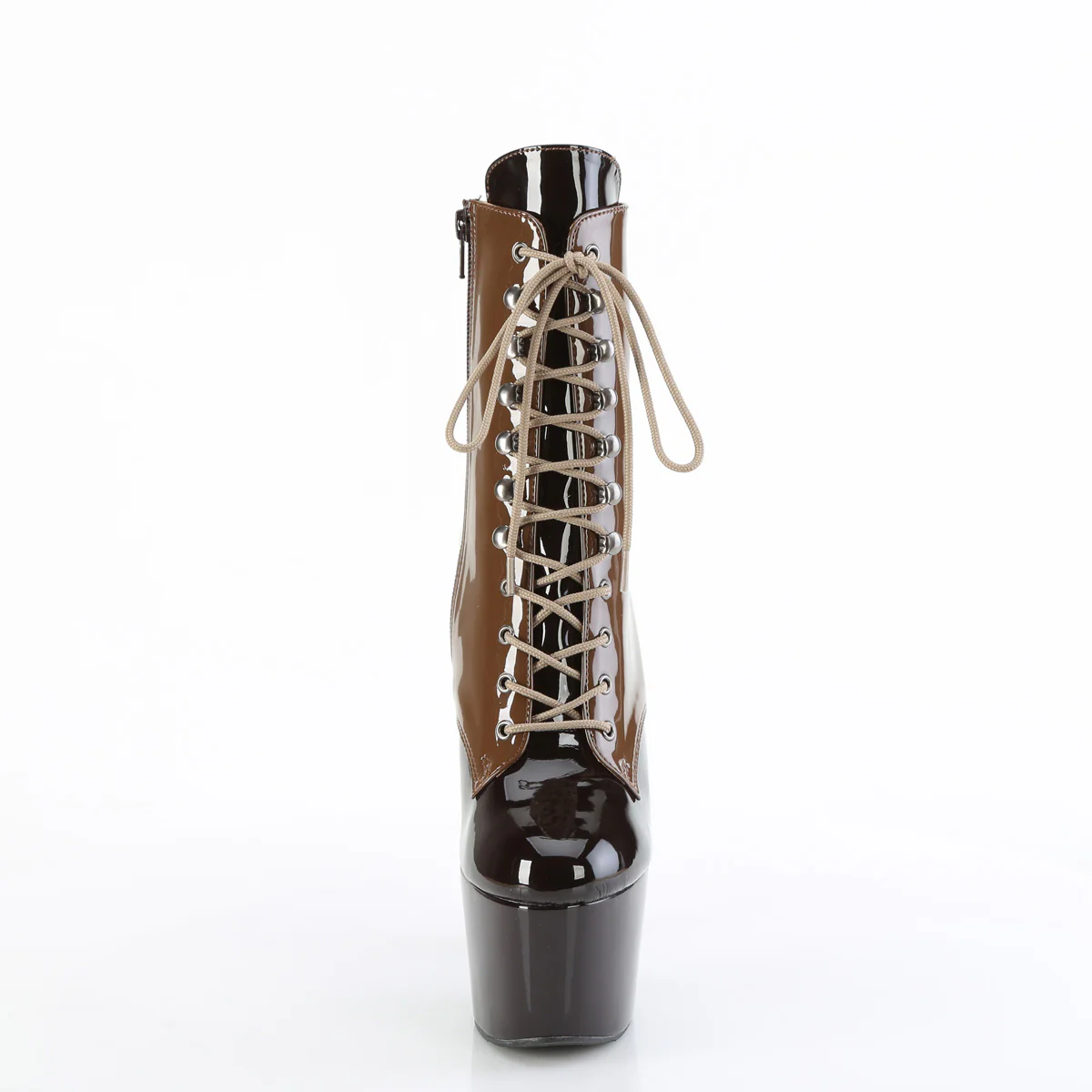 Mocha 7 Inch Pole Dancer Ankle Boots - Pleaser ADORE-1020DC - Image 2