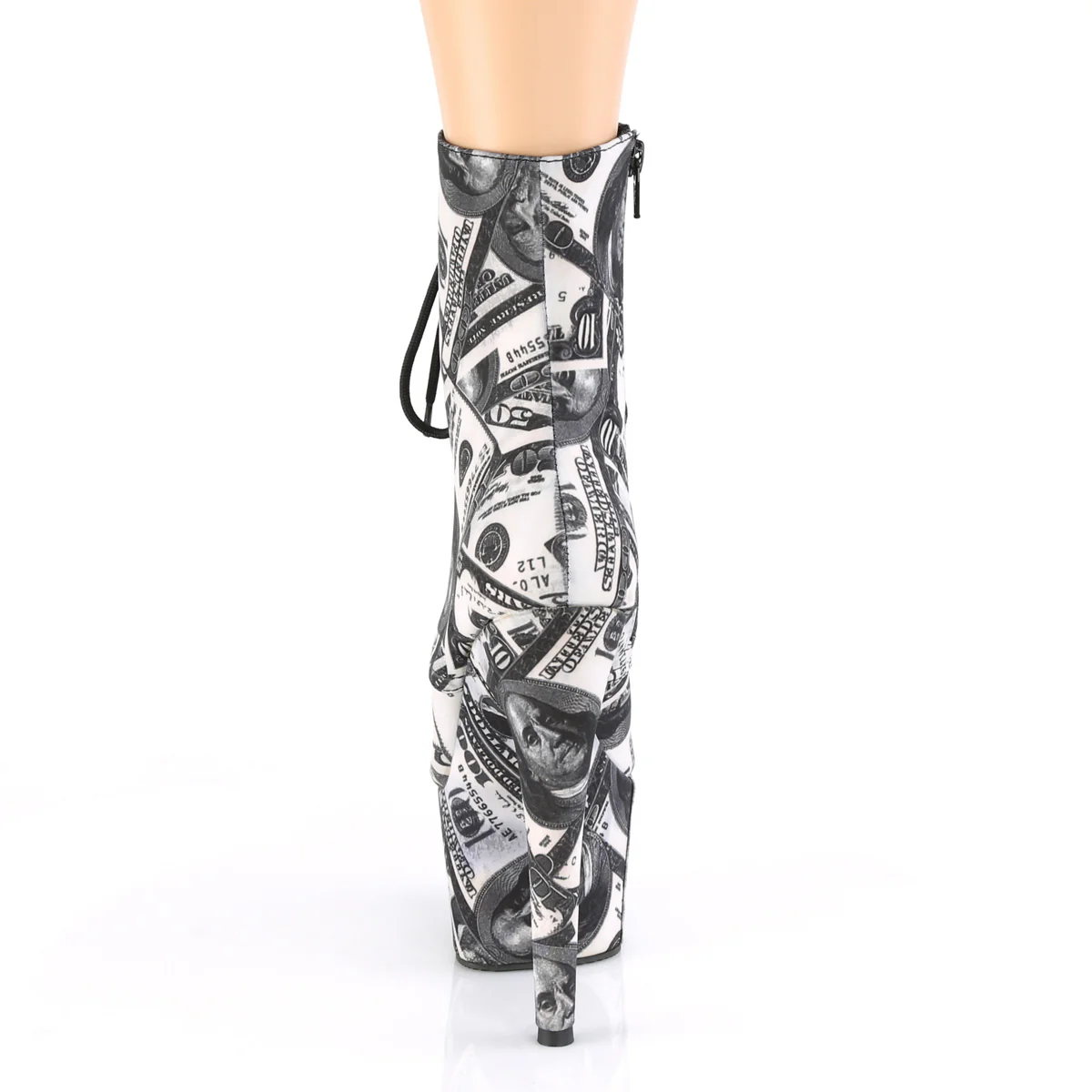 White 7 Inch Exotic Dancing Ankle Boots - Pleaser ADORE-1020DP - Image 4