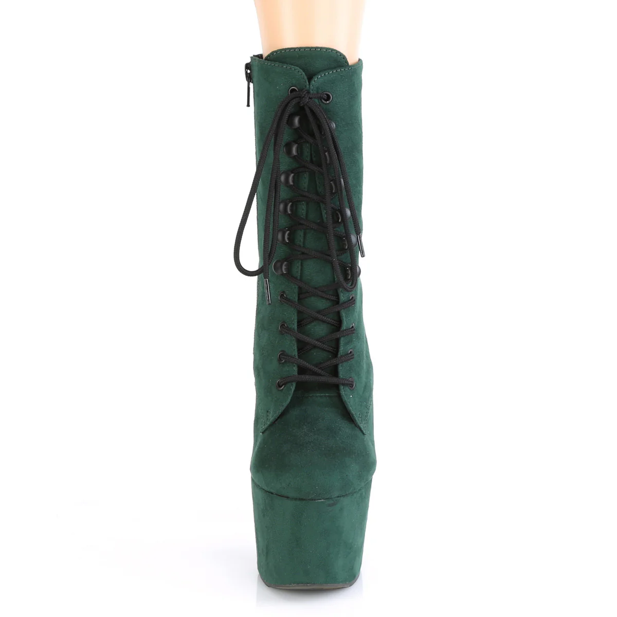 Emerald Green 7 Inch Lap Dance Ankle Boots - Pleaser ADORE-1020FS - Image 2