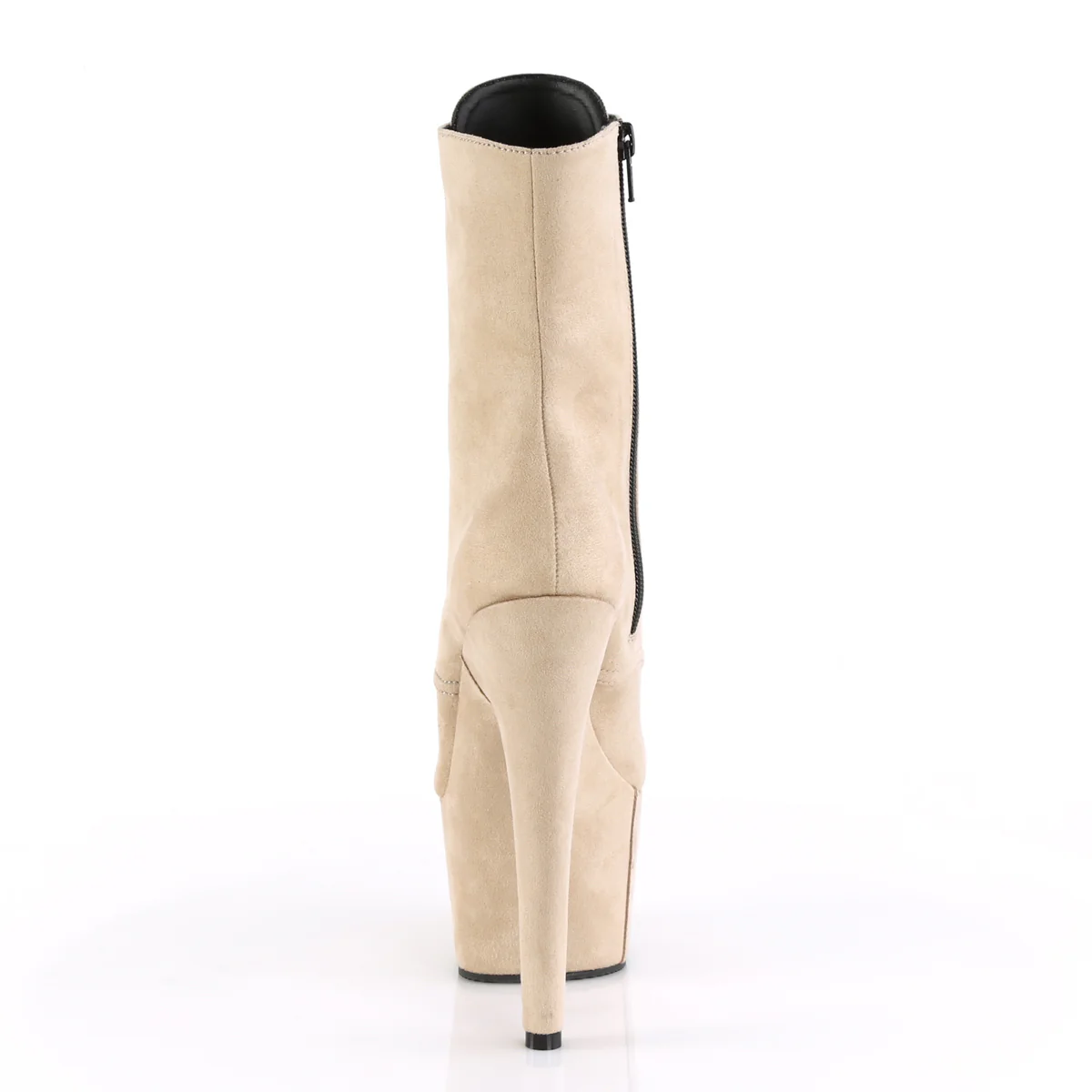 Beige 7 Inch Exotic Dancer Ankle Boots - Pleaser ADORE-1020FS - Image 4