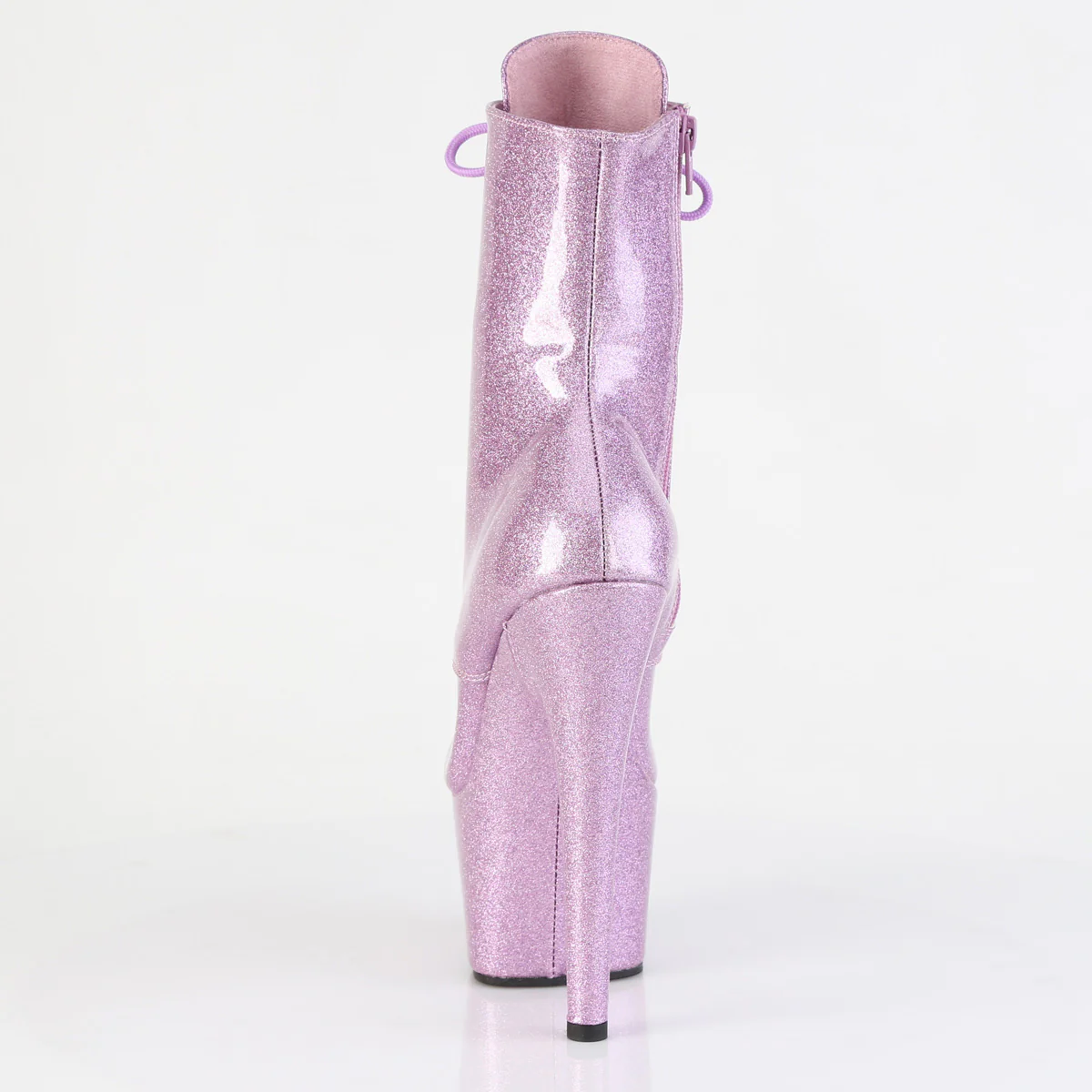 Lilac Glitter 7 Inch Pole Dance Ankle Boots - Pleaser ADORE-1020GP - Image 4