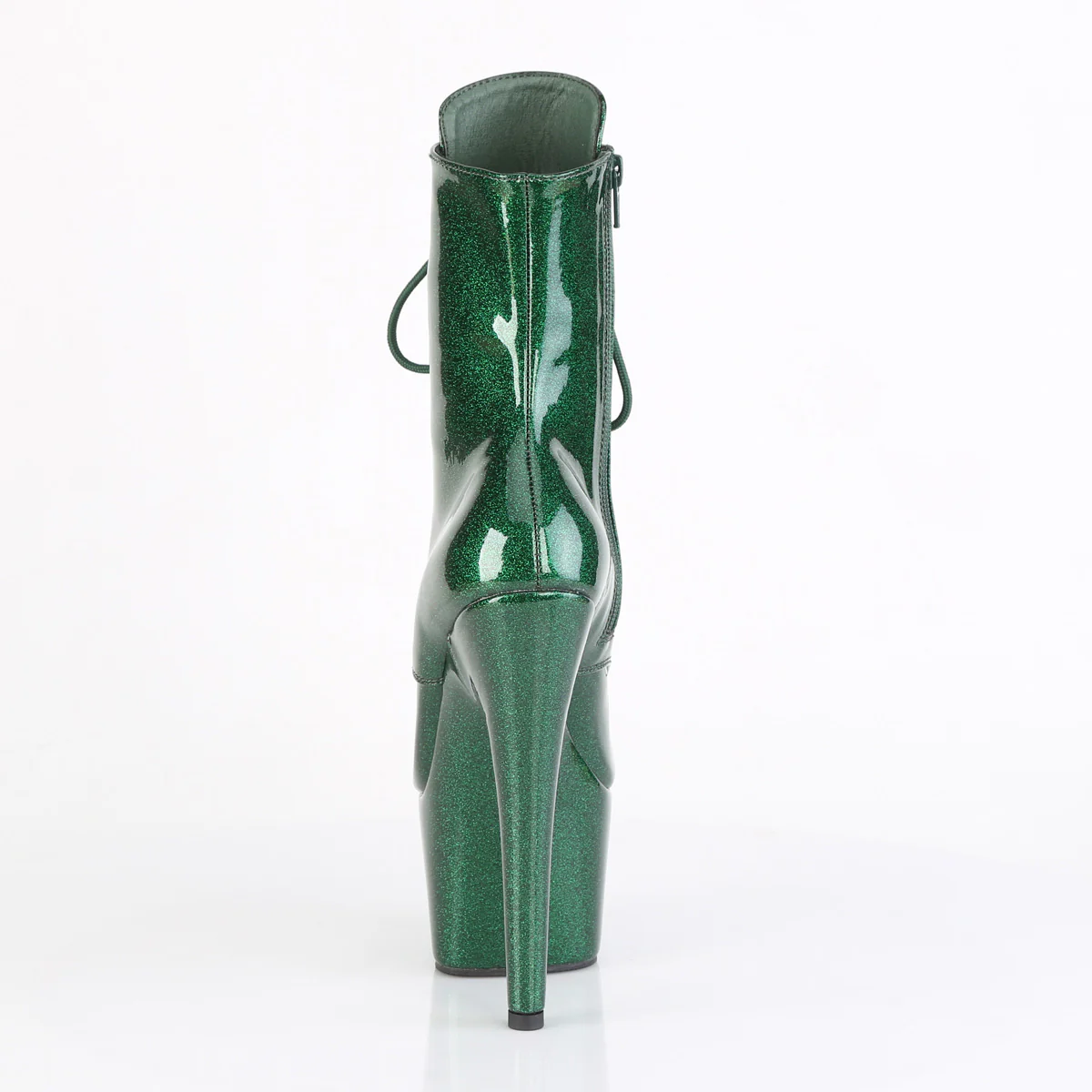 Emerald Green 7 Inch Glitter Platform Ankle Boots - Pleaser ADORE-1020GP - Image 4