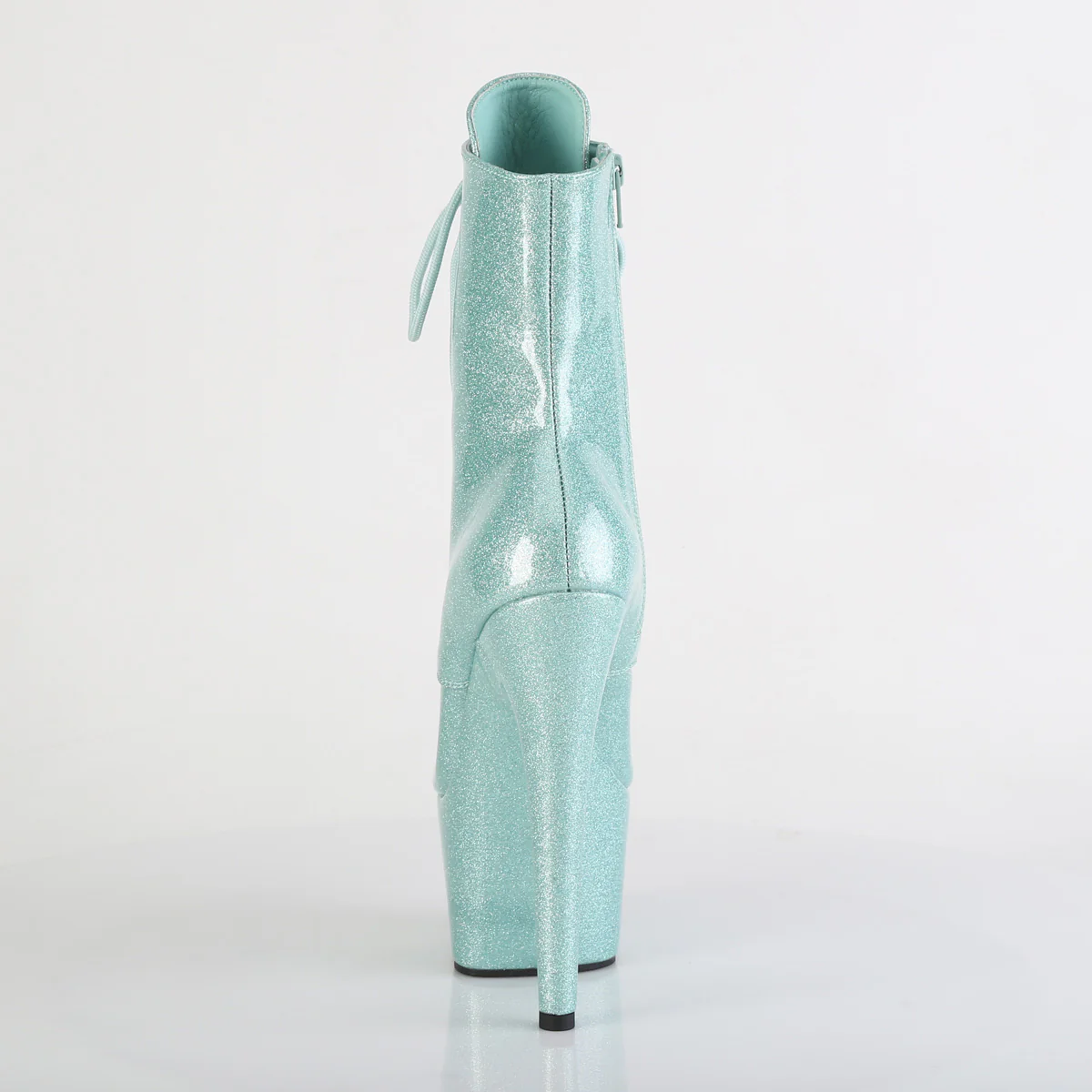 Mint Glitter 7 Inch Exotic Dance Ankle Boots - Pleaser ADORE-1020GP - Image 4