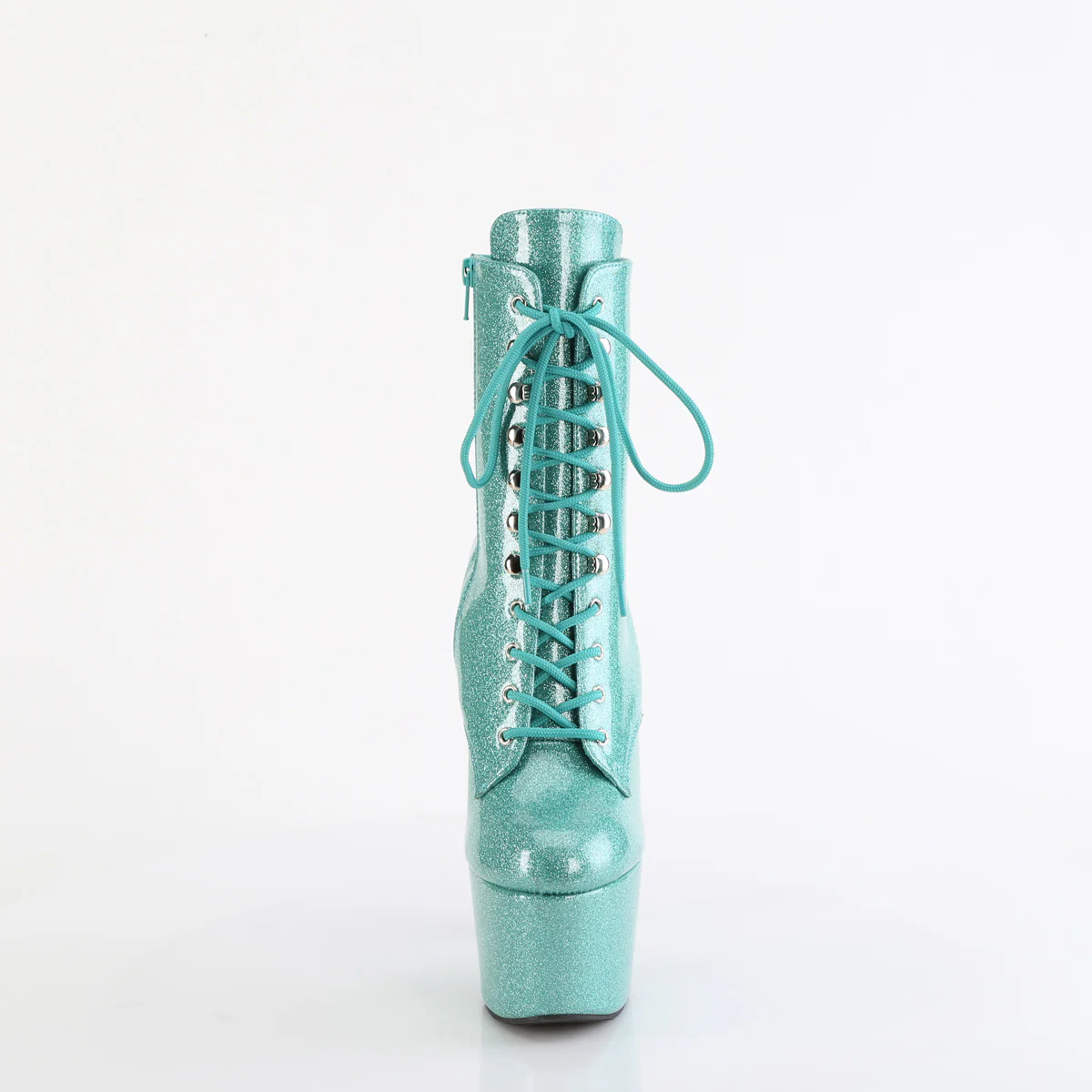 Aqua Glitter 7 Inch Pole Dancing Ankle Boots -  Pleaser ADORE-1020GP - Image 2