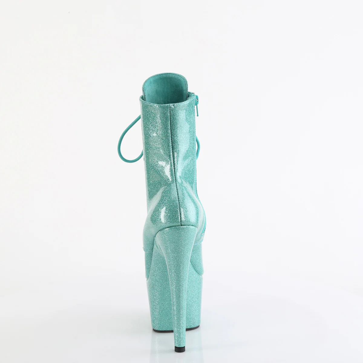 Aqua Glitter 7 Inch Pole Dancing Ankle Boots -  Pleaser ADORE-1020GP - Image 4