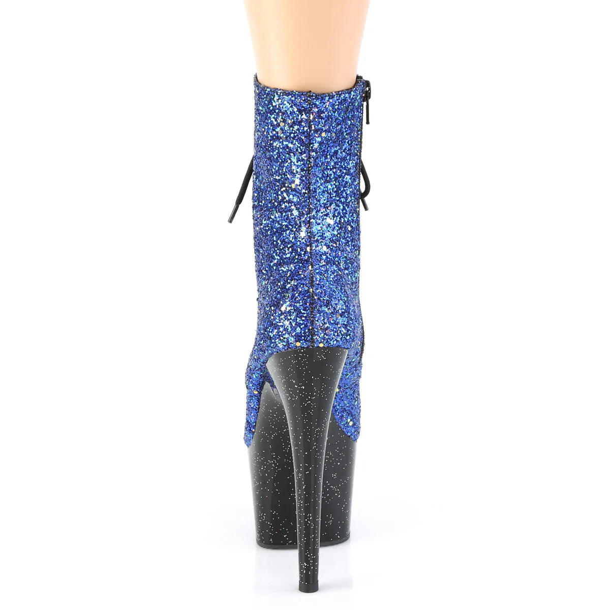 Blue 7 Inch Platform Kinky Ankle Boots - Pleaser ADORE-1020MG - Image 4