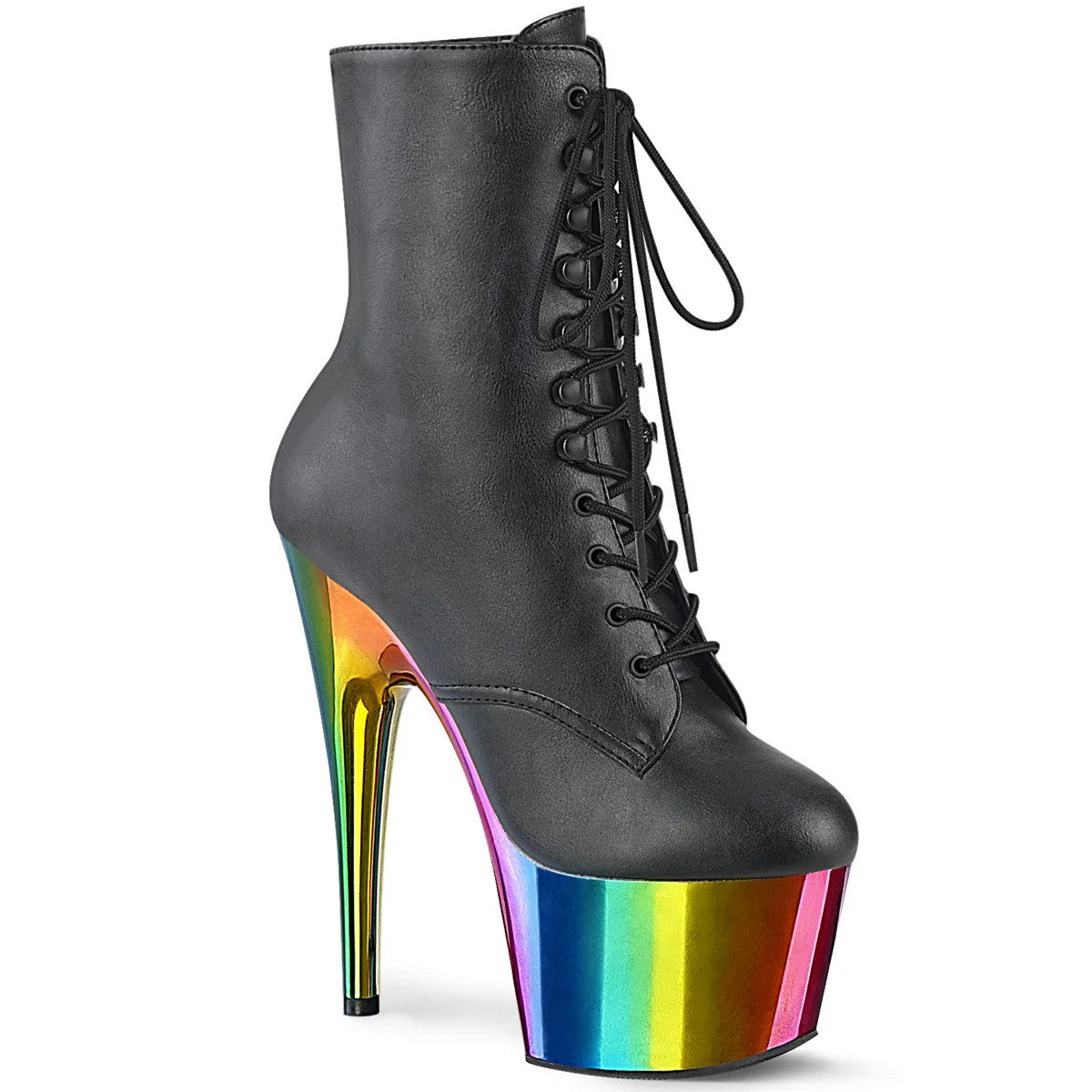 Black 7 Inch Exotic Dance Ankle Boots - Pleaser ADORE-1020RC