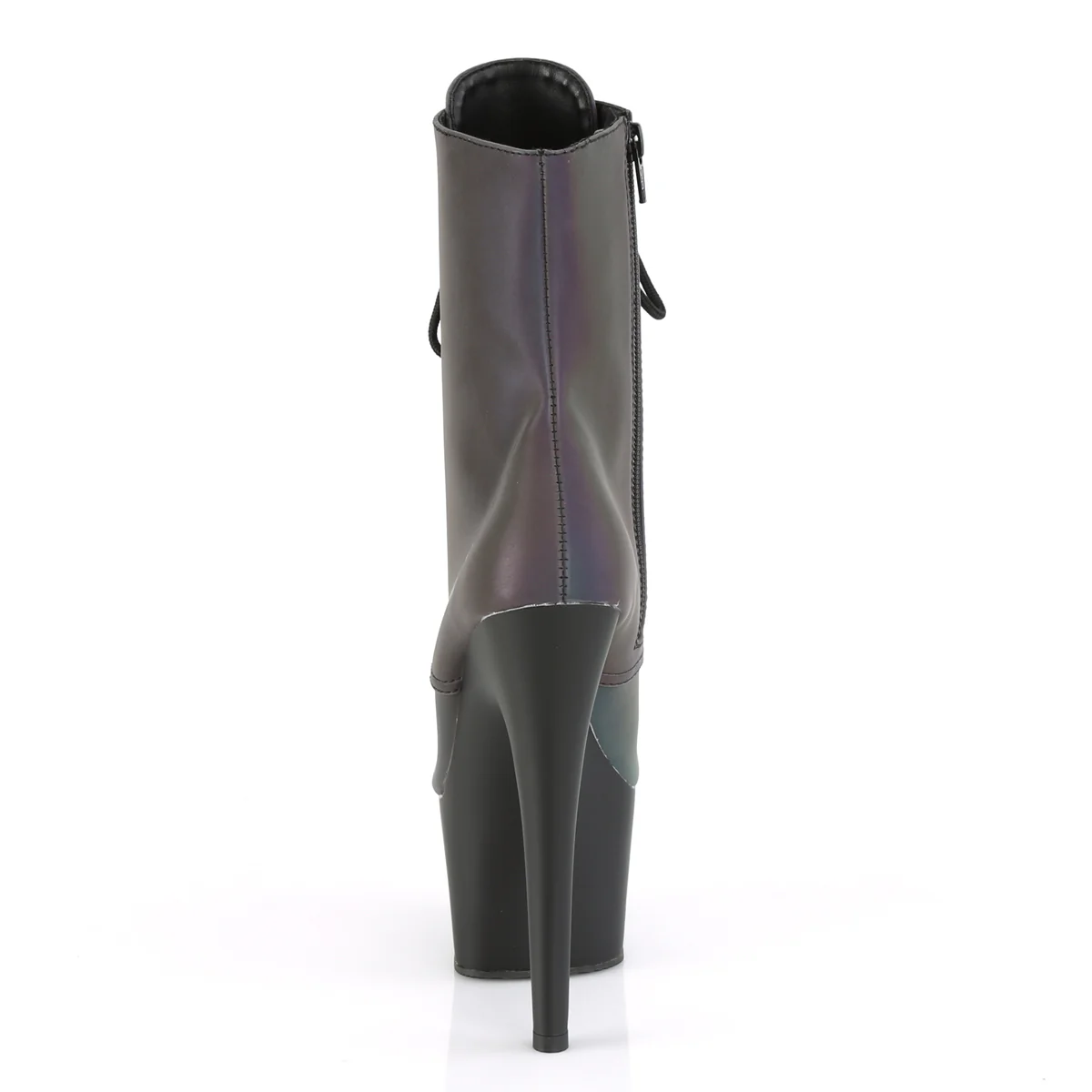 Green Multi Reflective 7 Inch Fetish Platform Ankle Boots -  Pleaser ADORE-1020REFL - Image 4