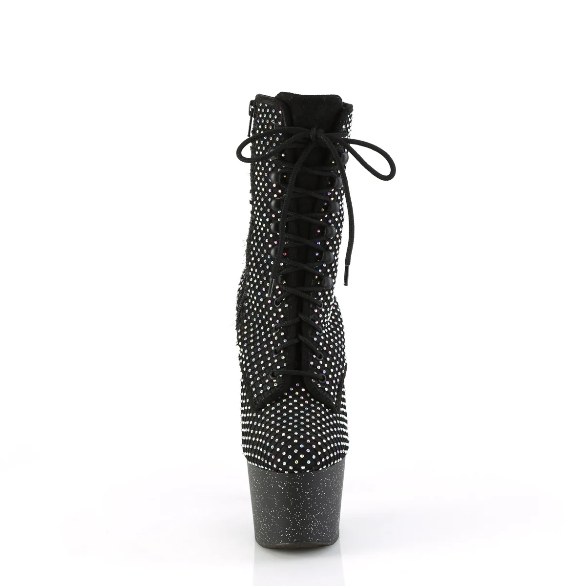 Black 7 Inch Pole Dance Ankle Boots - Pleaser ADORE-1020RM - Image 2