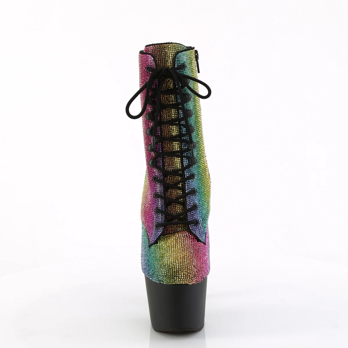 Rainbow 7 Inch Pole Dancer Ankle Boots - Pleaser ADORE-1020RS - Image 2