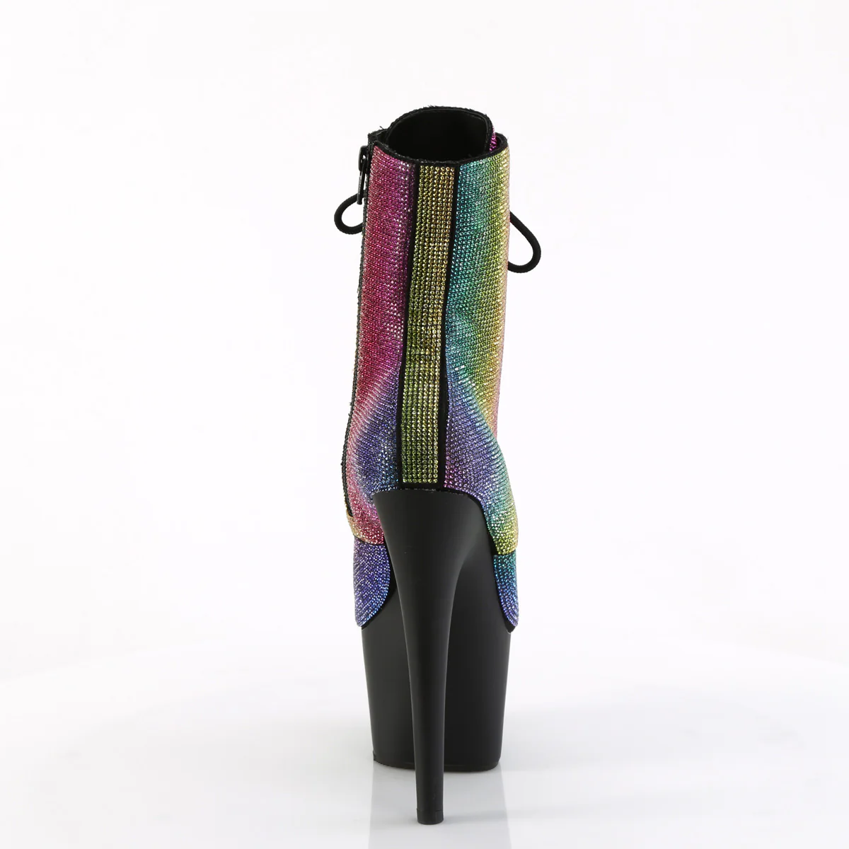 Rainbow 7 Inch Pole Dancer Ankle Boots - Pleaser ADORE-1020RS - Image 4