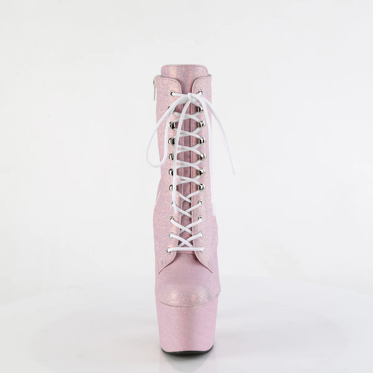 Baby Pink 7 Inch Pole Heels Ankle Boots -  Pleaser ADORE-1020SDG - Image 2