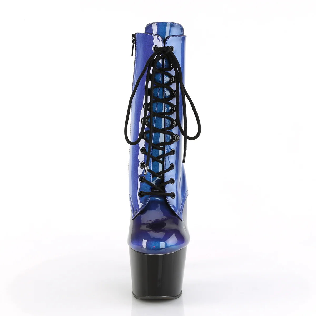 Blue 7 Inch Pole Dancer Ankle Boots - Pleaser ADORE-1020SHG - Image 2
