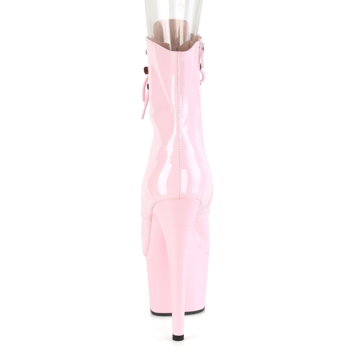 Baby Pink 7 Inch Ladies Fetish Ankle Boots - Pleaser ADORE-1021 - Image 4