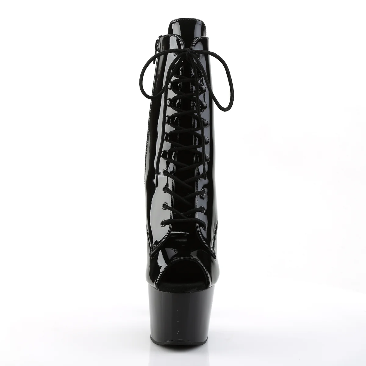 ADORE-1021 Pleaser Black Patent Exotic Dancing Ankle Boots - Image 2