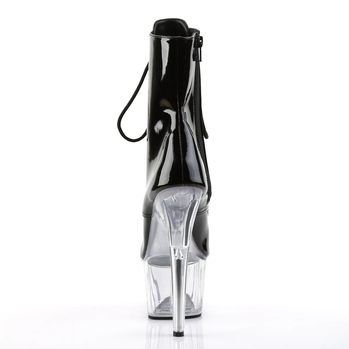 Black 7 Inch Fetish Platform Ankle Boots -  Pleaser ADORE-1021 - Image 4