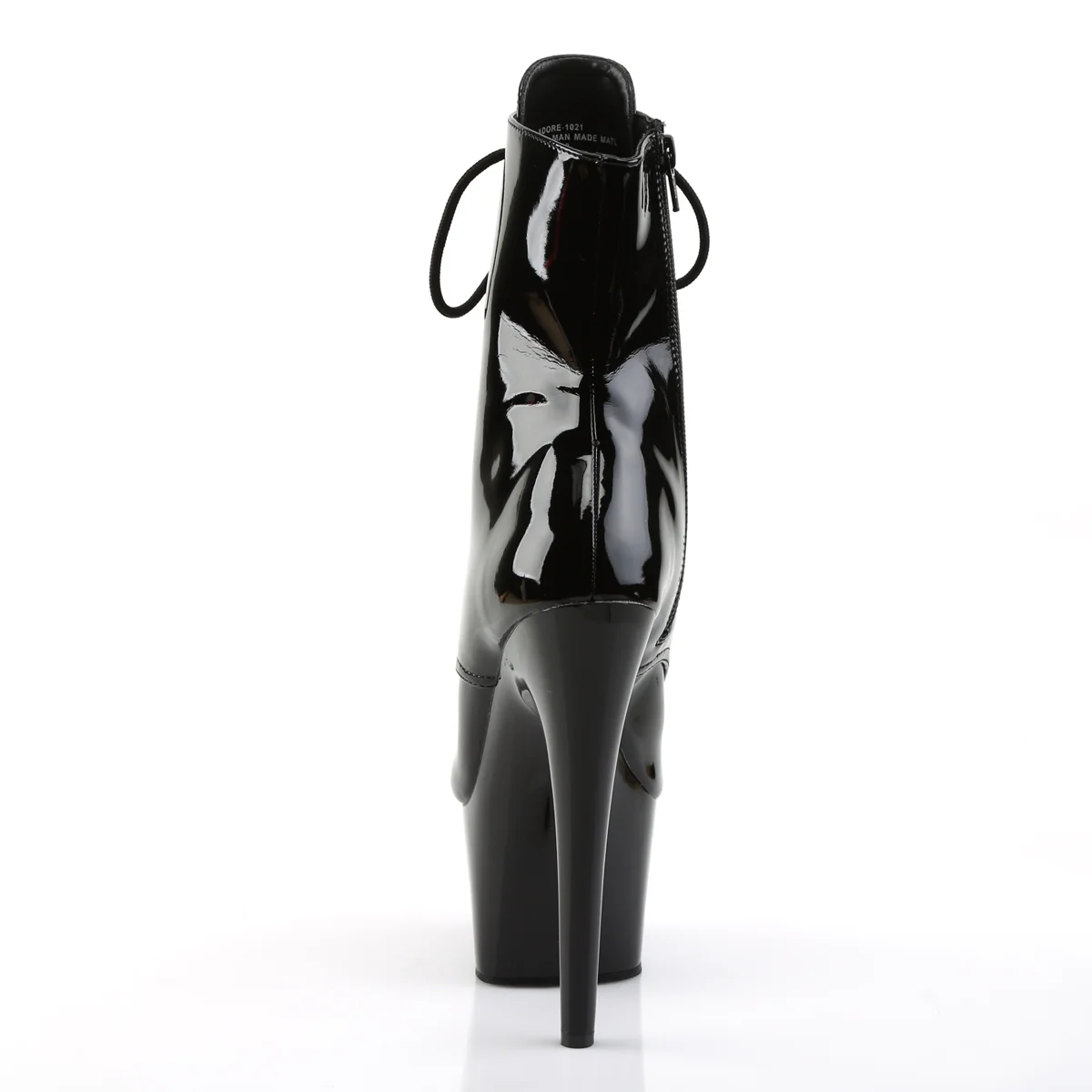 Black 7 Inch Platform Kinky Ankle Boots -  Pleaser ADORE-1021 - Image 4