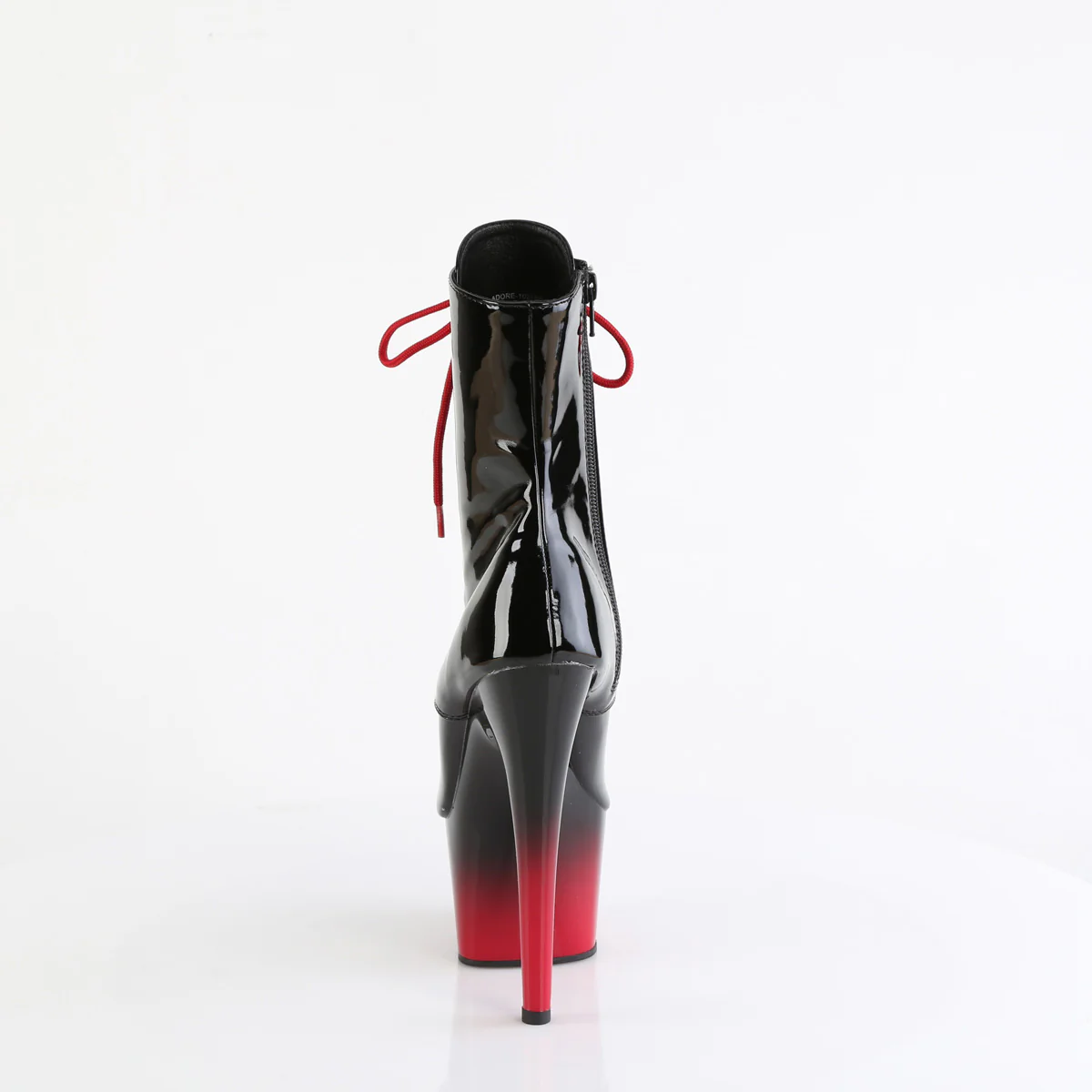 Black Red 7 Inch Exotic Dance Ankle Boots - Pleaser ADORE-1021BR-H - Image 4