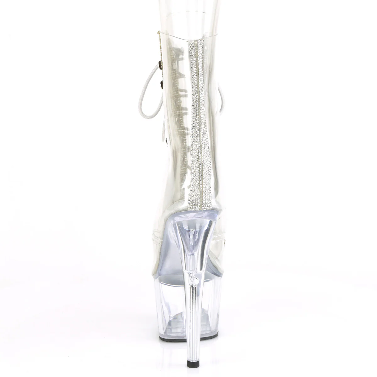 Clear 7 Inch Pole Dance Ankle Boots - Pleaser ADORE-1021C-2 - Image 4