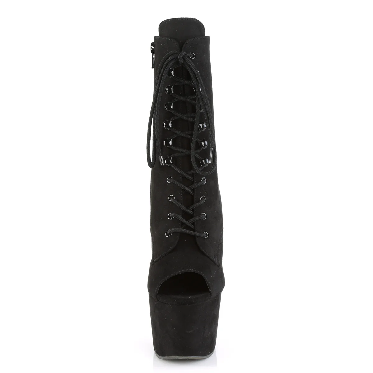 Black 7 Inch Pole Dancer Ankle Boots -  Pleaser ADORE-1021FS - Image 2