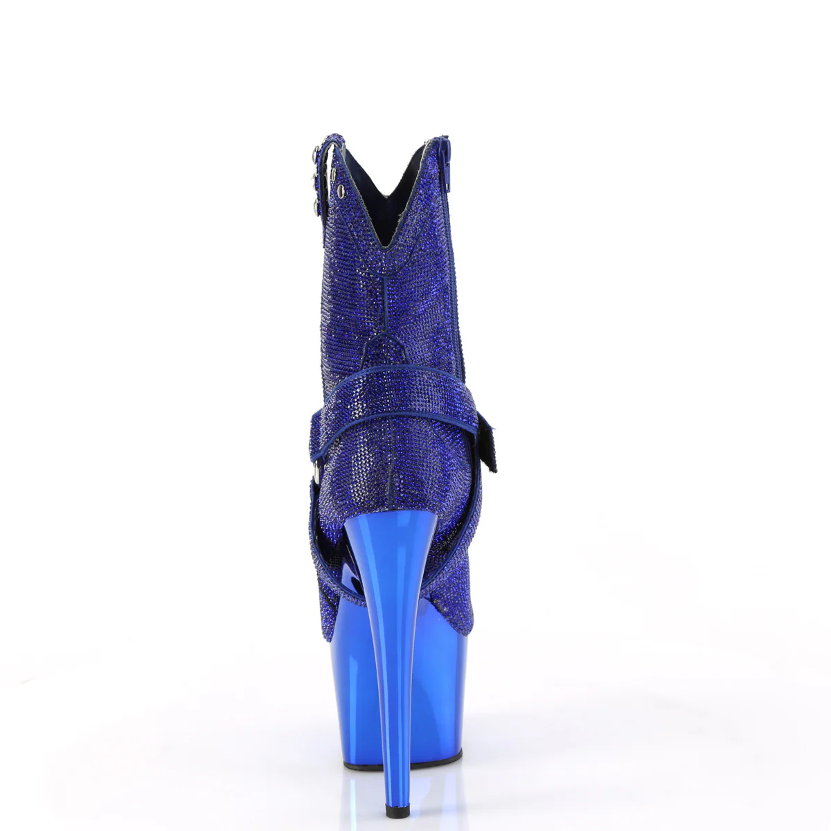 Royal Blue 7 Inch Pole Dancing Ankle Boots -  Pleaser ADORE-1029CHRS - Image 4