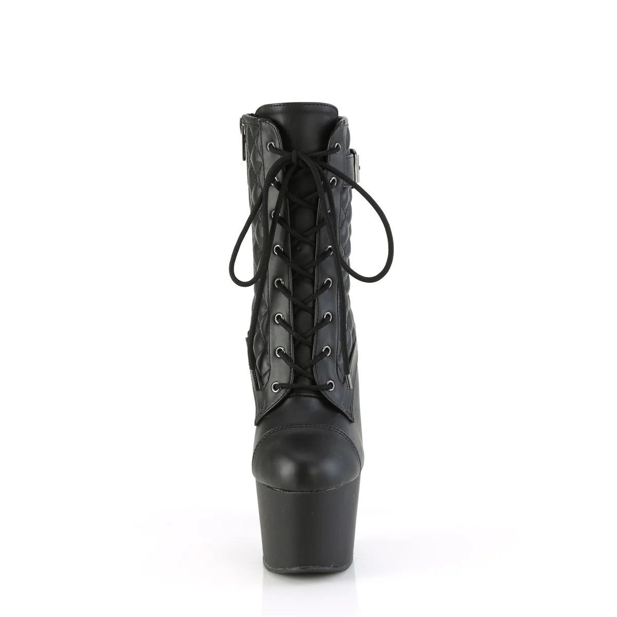 Black 7 Inch Ladies Fetish Ankle Boots - Pleaser ADORE-1033 - Image 2