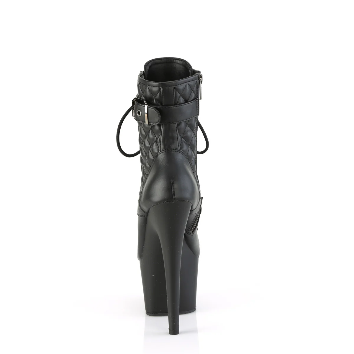 Black 7 Inch Ladies Fetish Ankle Boots - Pleaser ADORE-1033 - Image 4