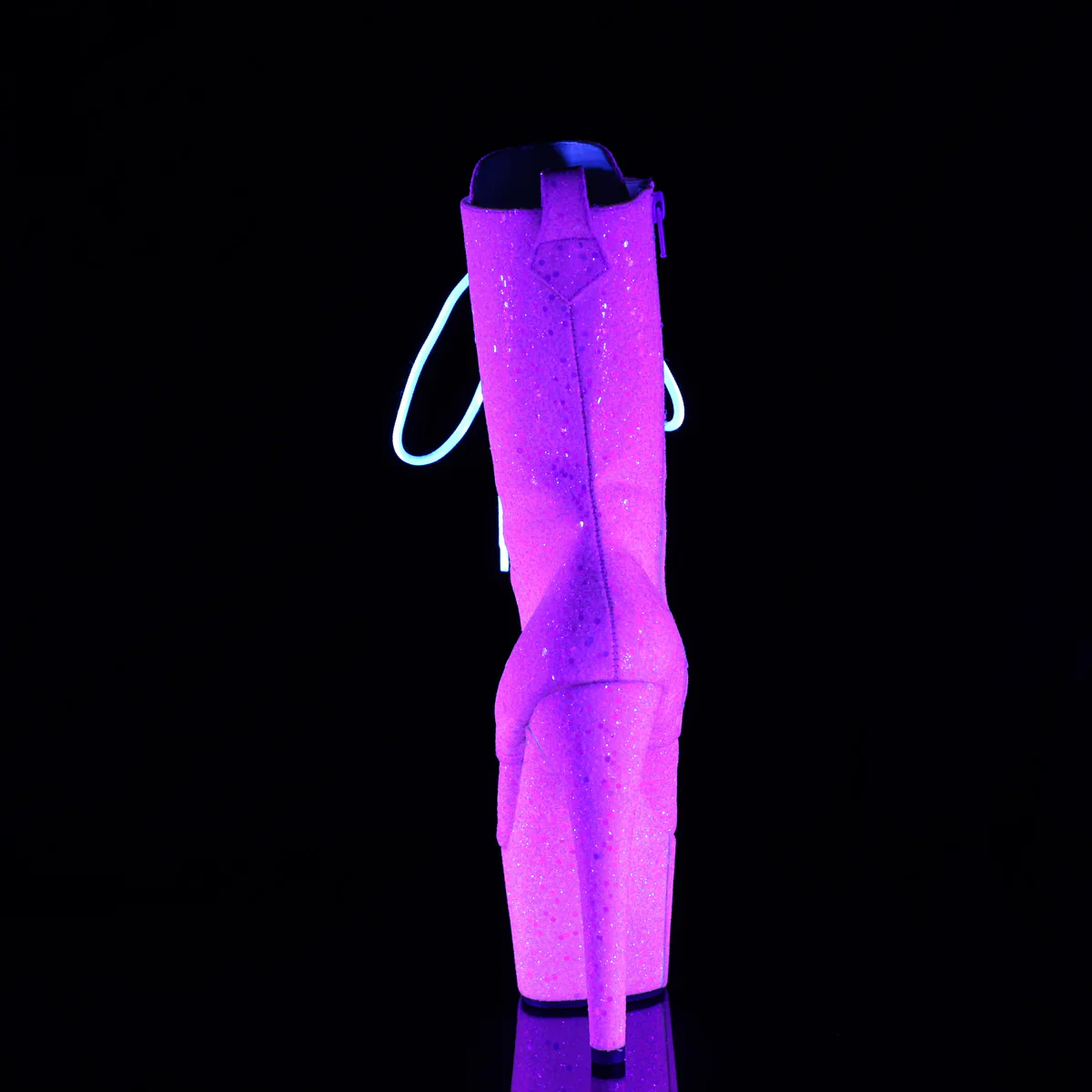 Neon Pink 7 Inch Exotic Dance Ankle Boots - Pleaser ADORE-1040IG - Image 4